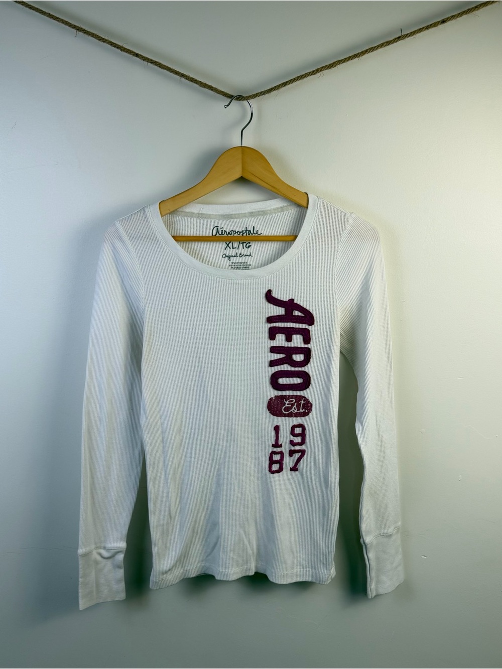 [Y2K] Aeropostale White Long Sleeve XL